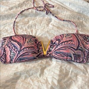 Victoria Secret Pink and Purple Paisley Bikini Top